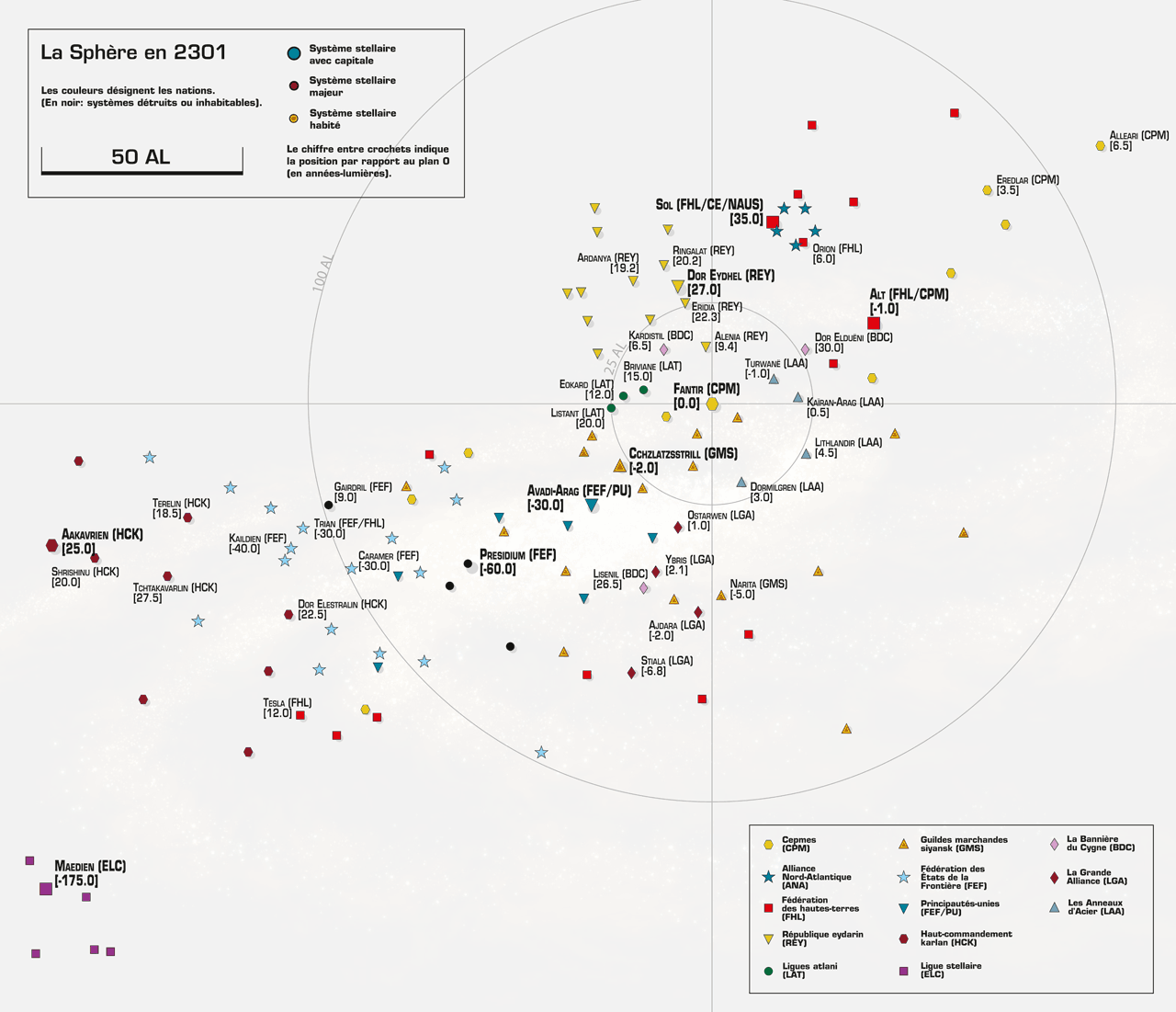 La carte de la Sphère